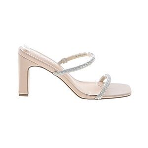 XOXO Nude Heels with Sparkling Straps